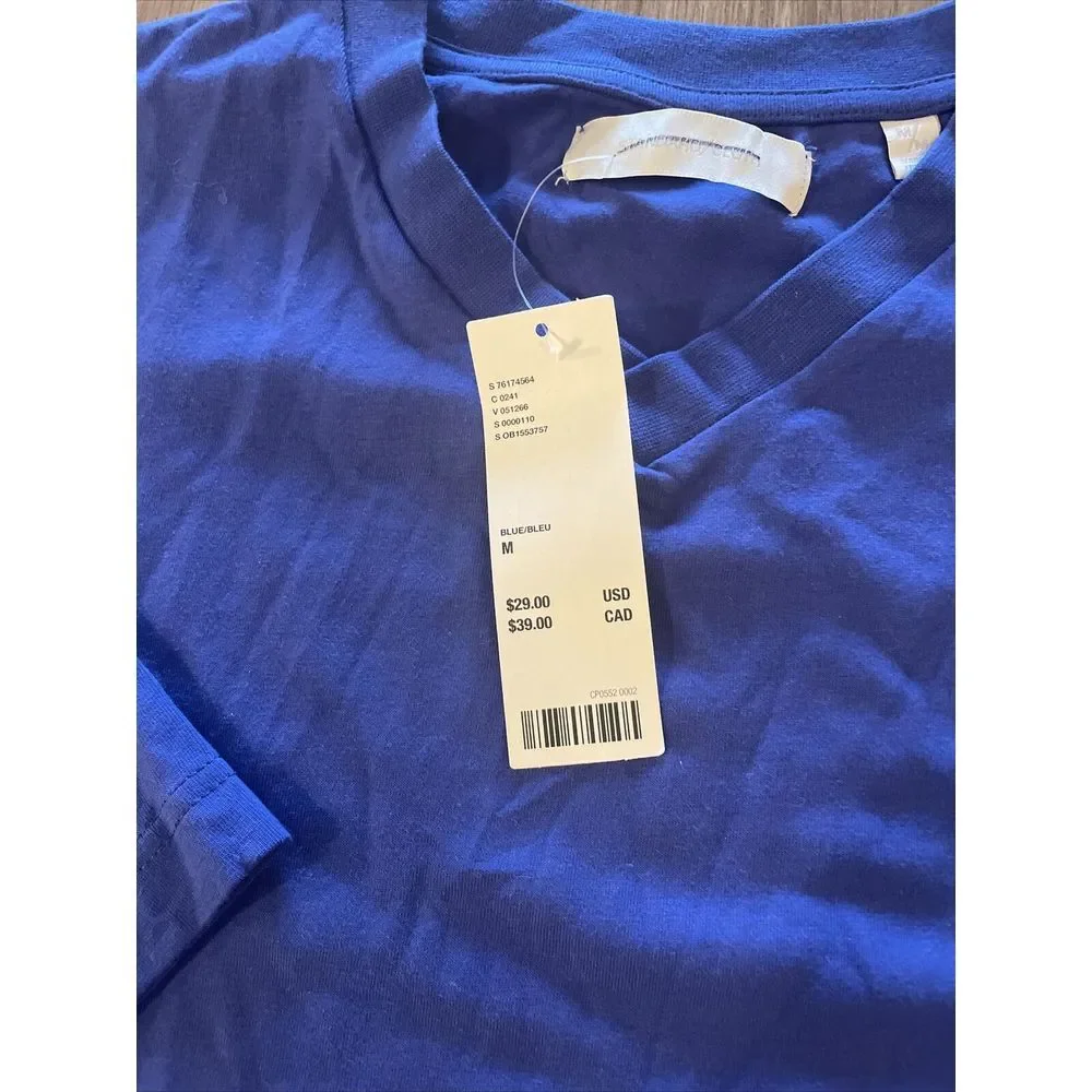 Urban Outfitters Men's Standard Cloth‎ M Shortstop Short Sleeve V Neck Oversized